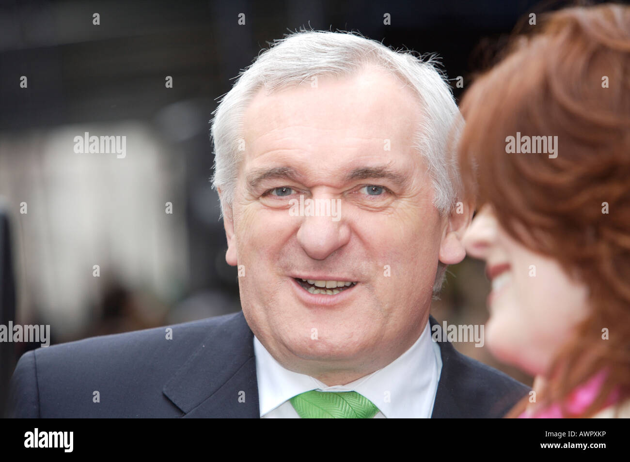 The Former Taoiseach Of Ireland Bertie Ahern Smiling At The Camera