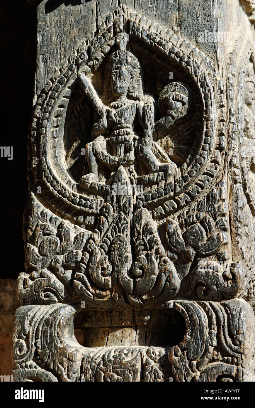 Wood carving, Durbar Square of Patan, Lalitpur, Kathmandu, Nepal Stock Photo Alamy