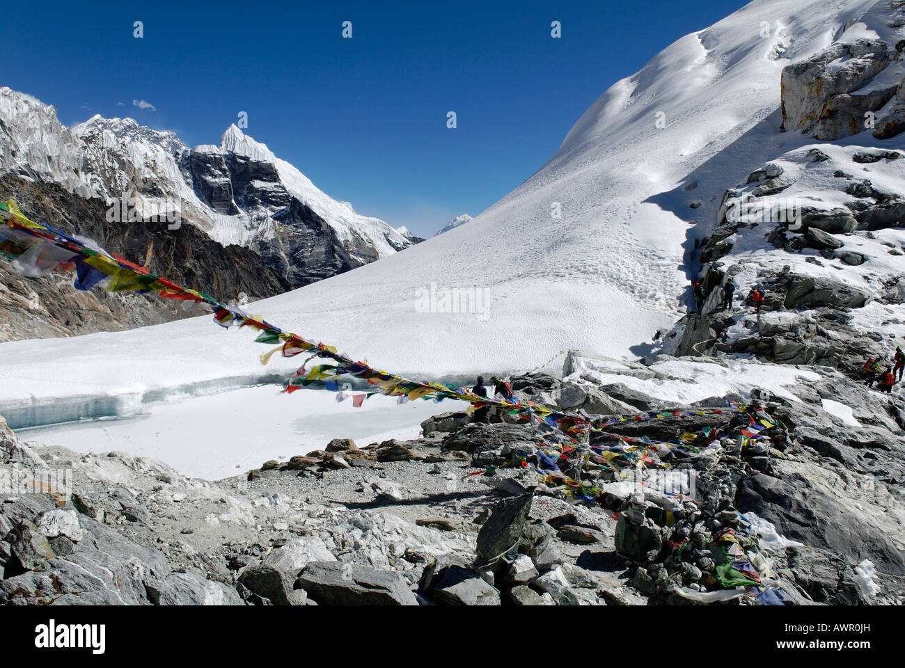 Cho La Pass (5330), Khumbu Himal, Sagarmatha National Park, Nepal Stock Photo