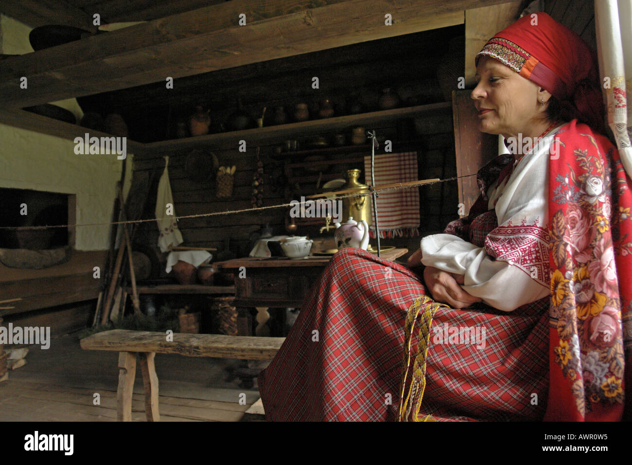 RUSSIA Museum of Wooden Architecture Novgorod C Sean Sprague 2006 Stock Photo