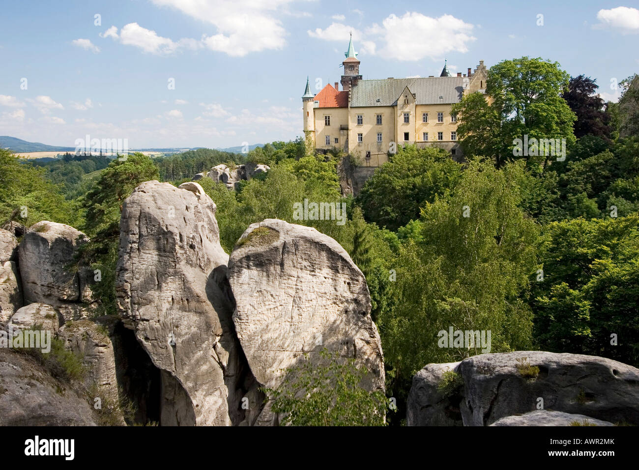 Cesky Rai Castle Hruba Skala, Bohemian Paradise, Cesky Ray, Czech Republic Stock ...
