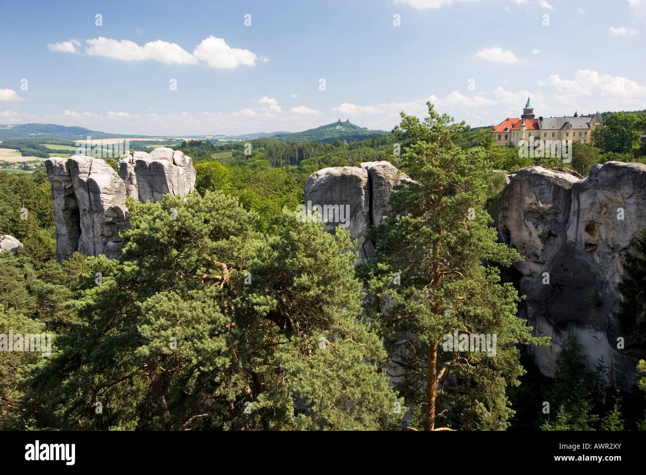 Hruba Skala castle, Cesky Raj, Czech Republic Stock Photo