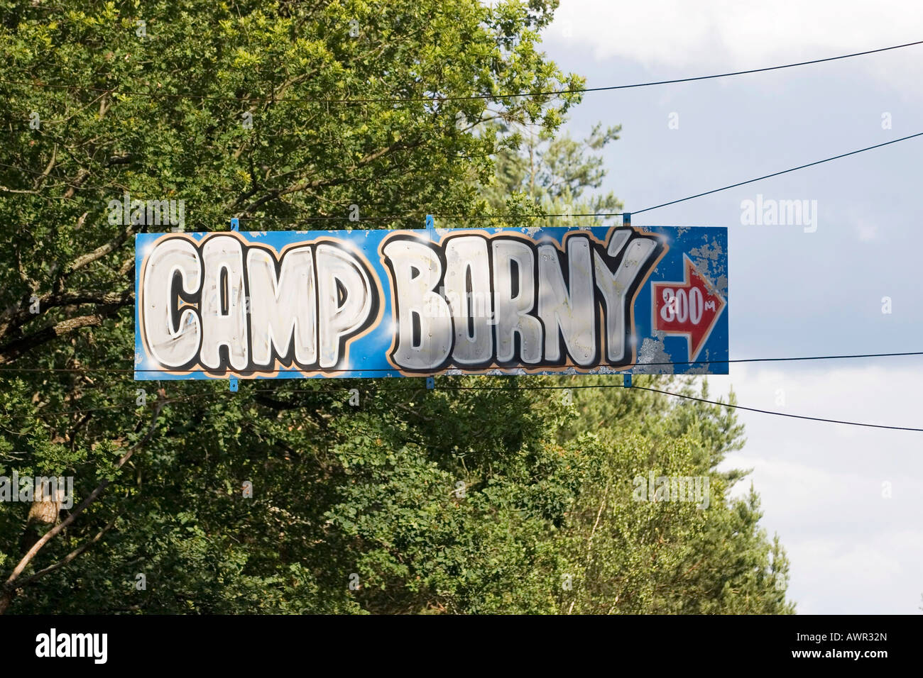 Camping site Borny, Stare Splavy, Czechia Stock Photo