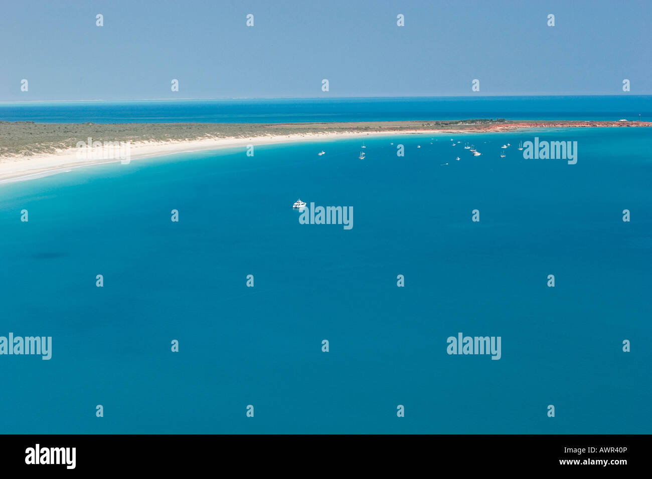 Cable Beach, Broome, aerial view, Western Australia, WA, Australia Stock Photo