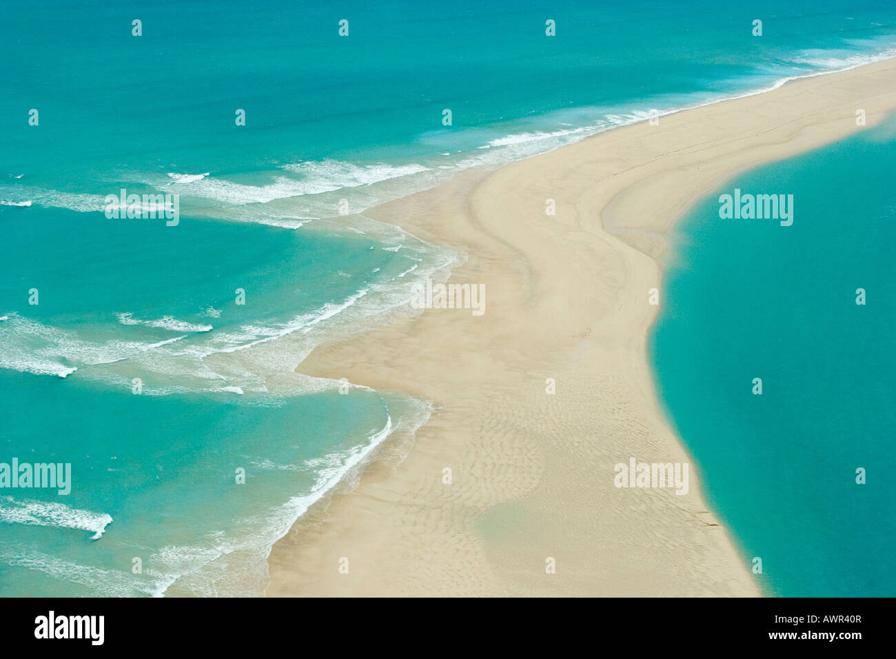 Coast, beach, aerial view, Dampier Peninsula, Western Australia, WA, Australia Stock Photo