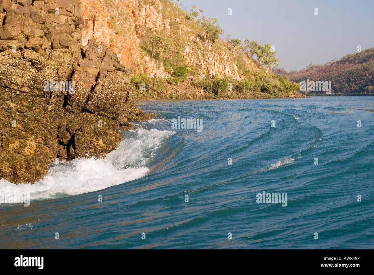 Horizontal Waterfalls, tidal differences, Talbot Bay, Western Australia, WA, Australia Stock Photo