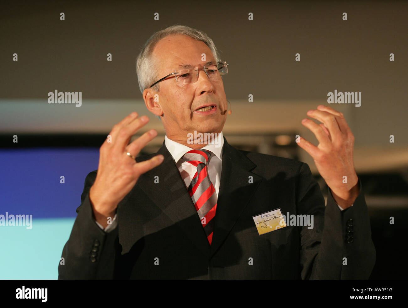 Hans-Joachim Metternich, representative of the CEO from the ISB Rhinelnad-Palatinate Stock Photo