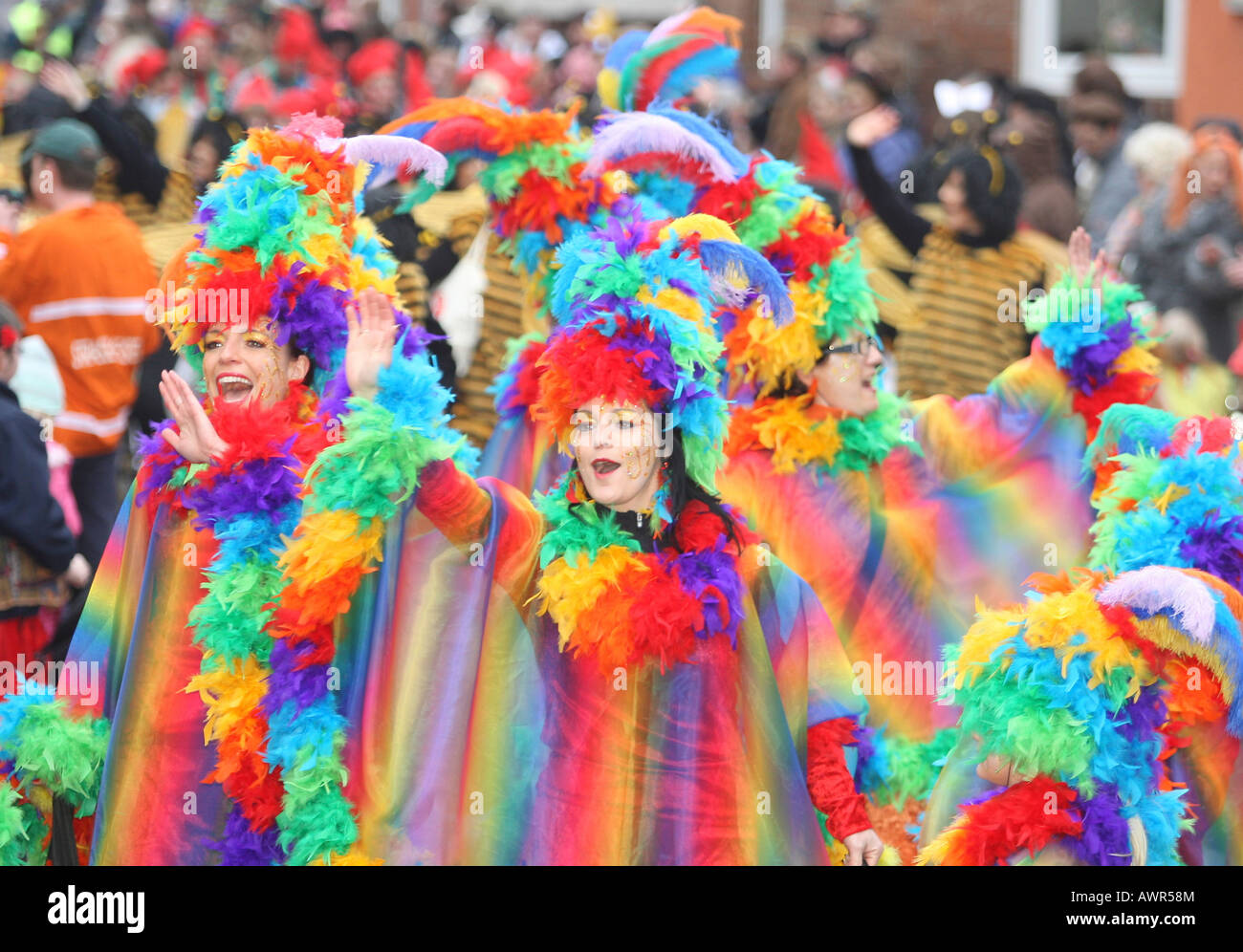 Mardi Gras parade in Muelheim-Kaerlich, Rhineland-Palatinate, germany Stock Photo