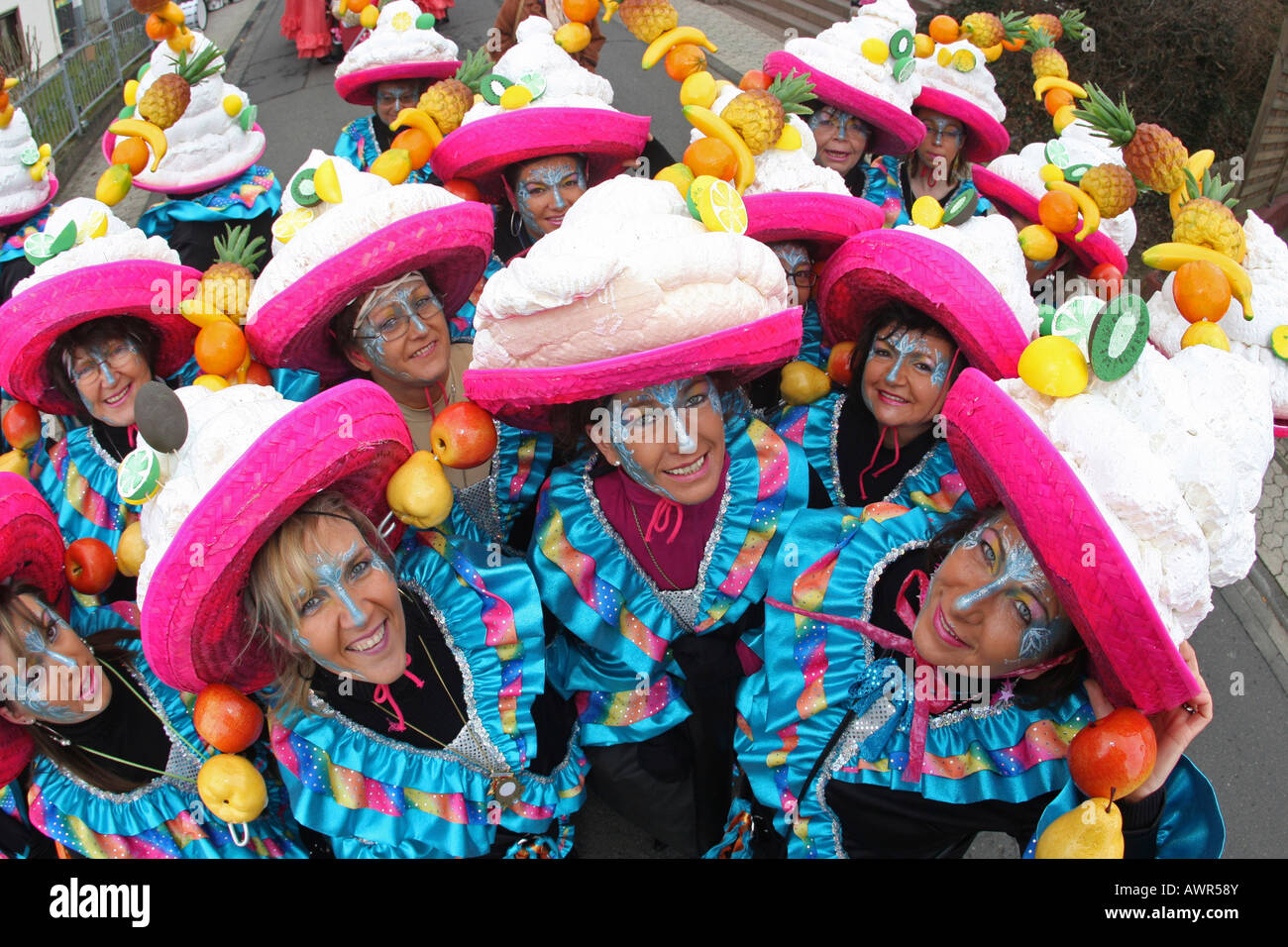 Mardi Gras parade in Muelheim-Kaerlich, Rhineland-Palatinate, germany: Stock Photo