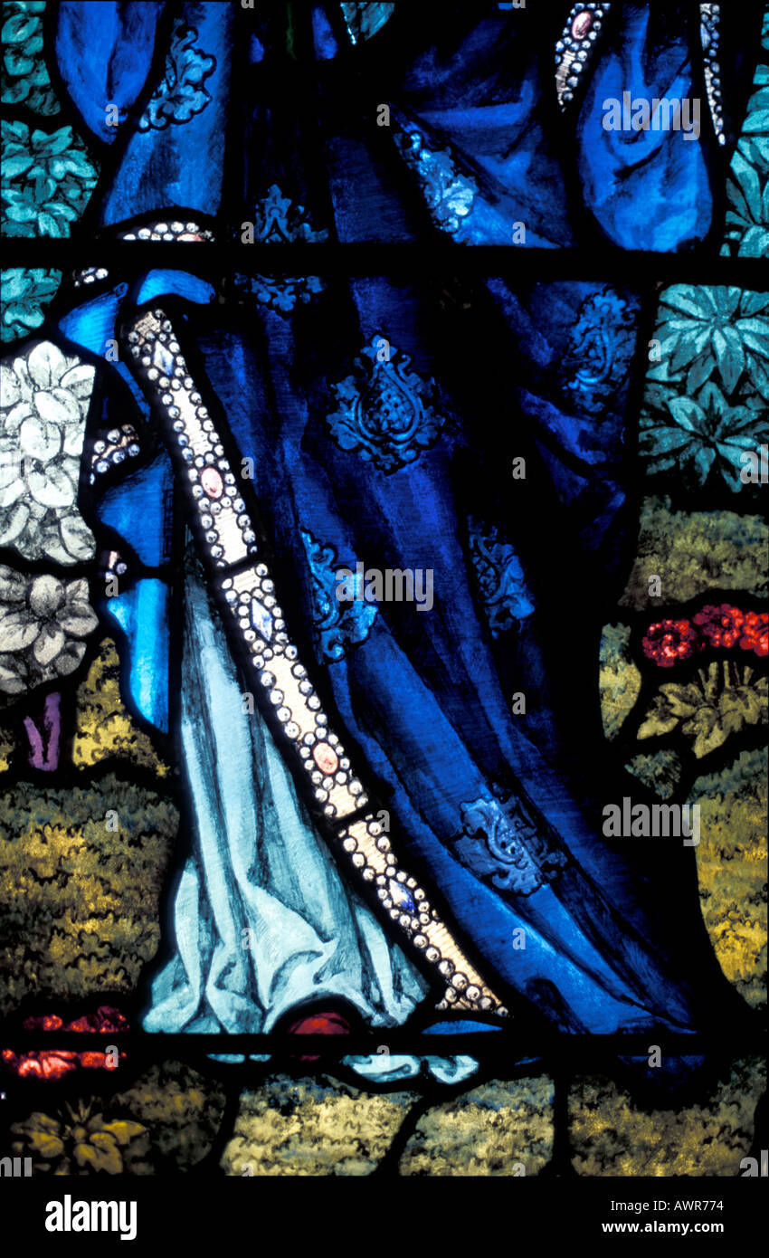 Stained Glass window detail Fingal Tasmania Stock Photo Alamy