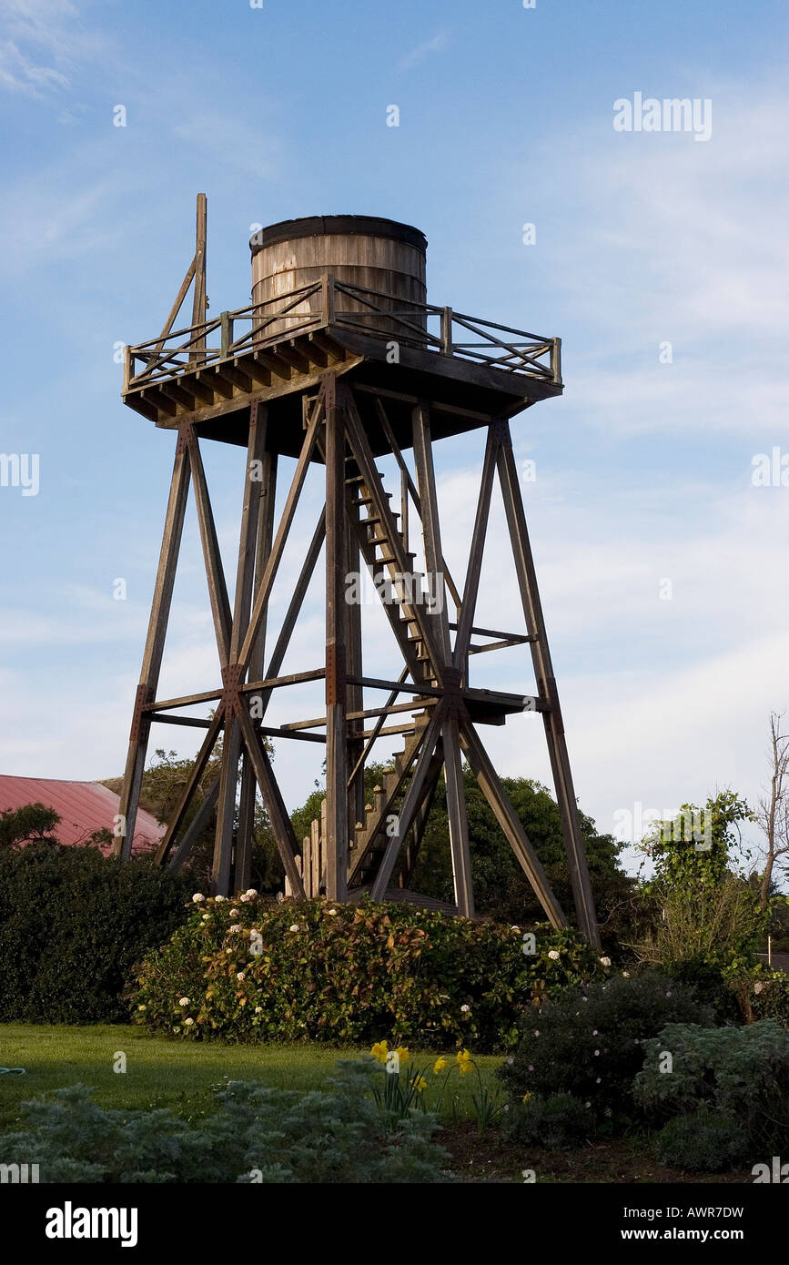 Water Tower in town of Mendocino, California Stock Photo Alamy