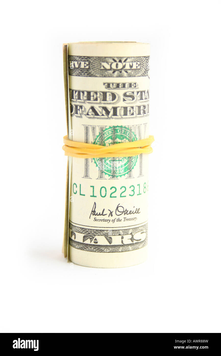 roll of cash Stock Photo Alamy