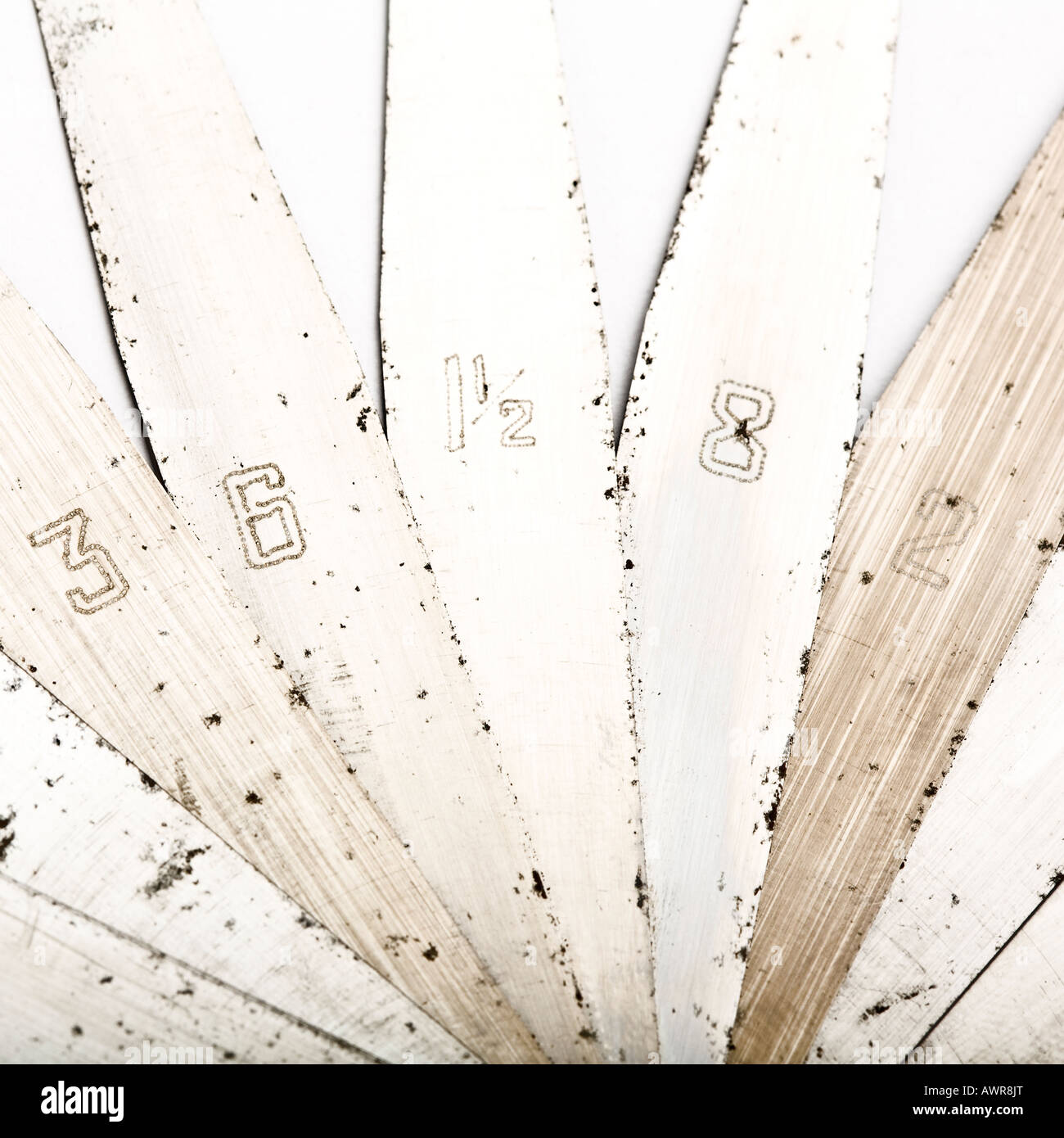 A feeler gauge set Stock Photo