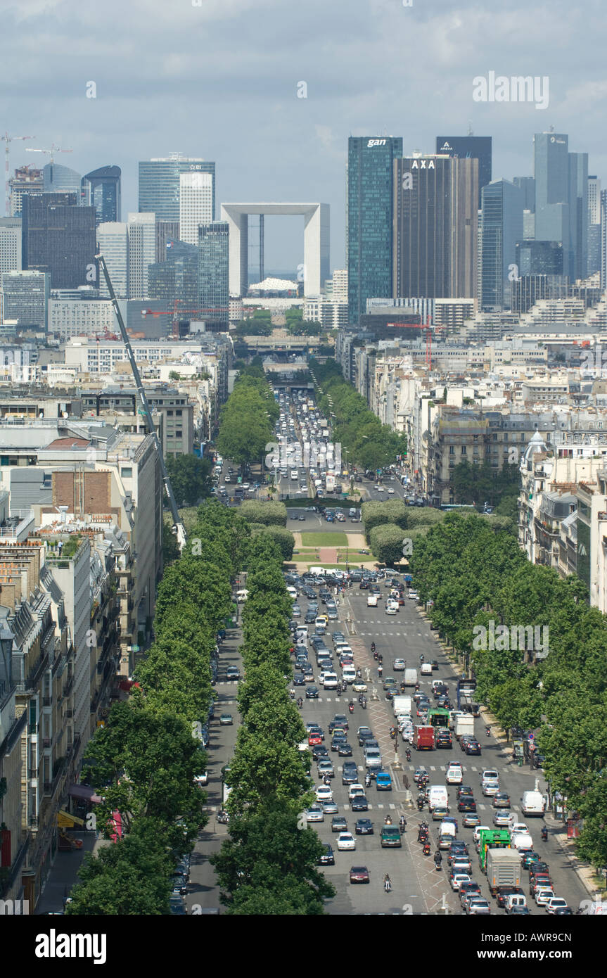 A view along Avenue de la Grande Armee from the Arc de Triomphe, Paris, France Stock Photo Alamy A view along Avenue de la Grande Armee from the Arc de Triomphe, Paris, France Stock Photo Alamy