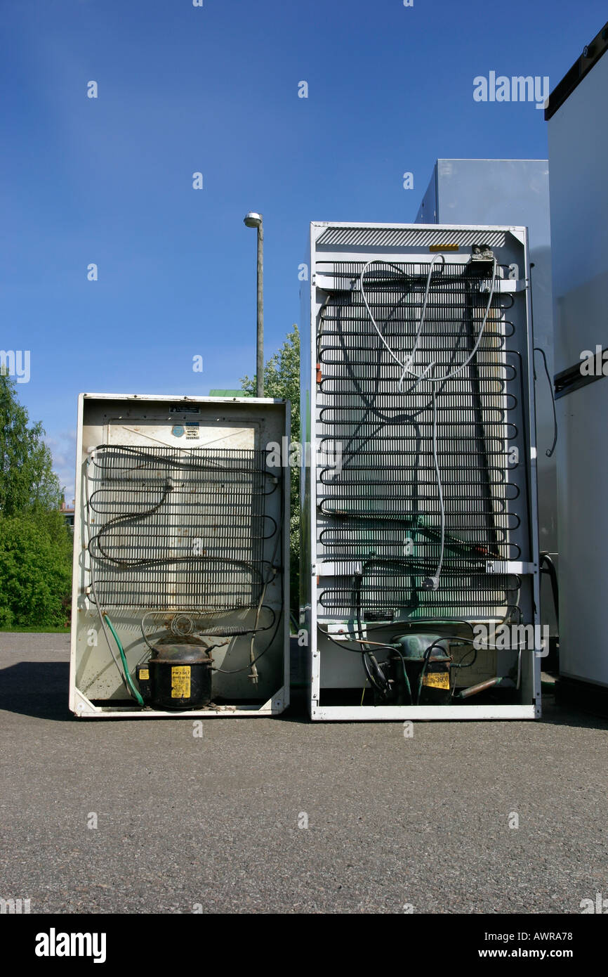 recycling-old-refrigerators-stock-photo-alamy