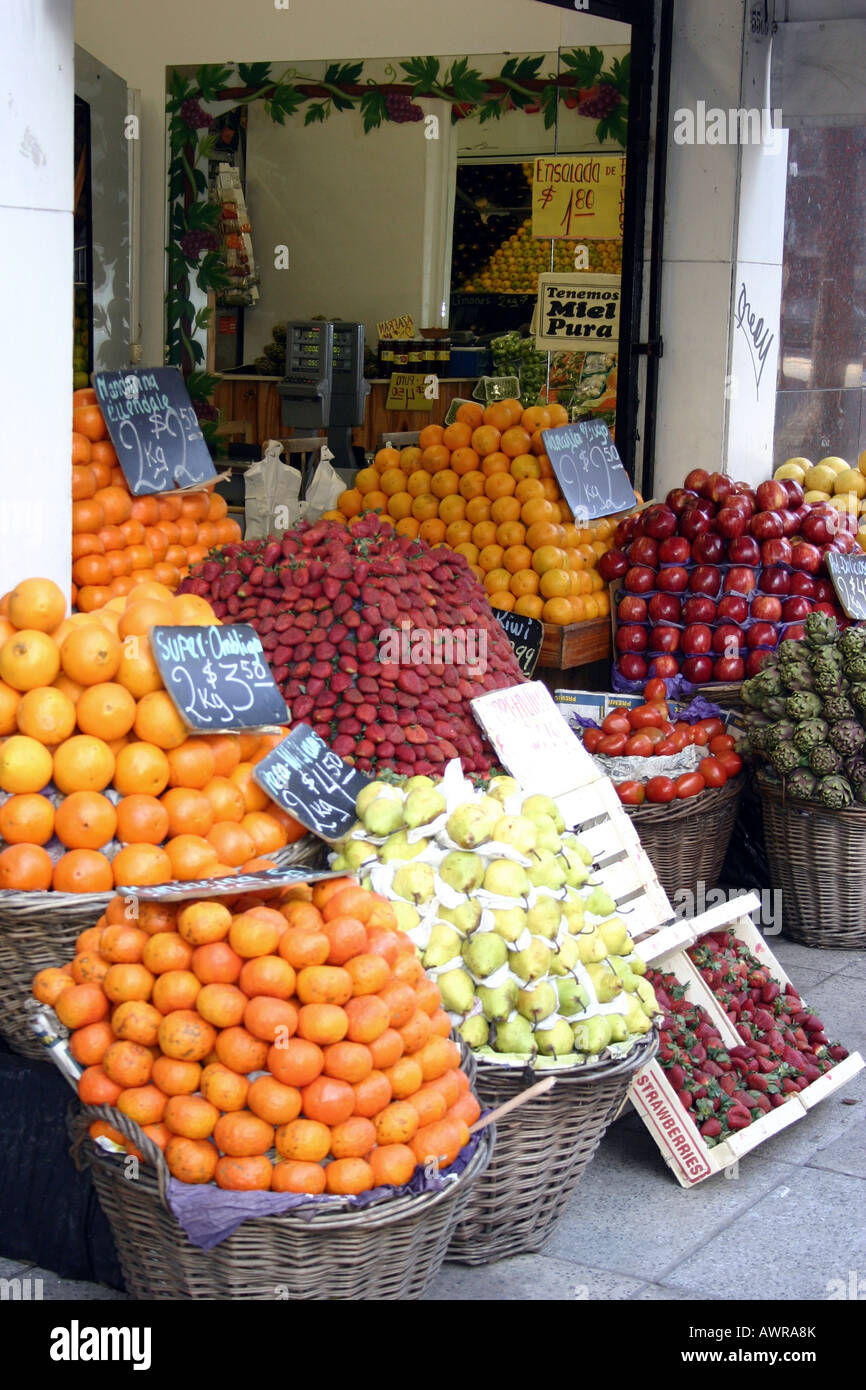 In Argentina many of the fruits and vegetables are sold buy specialty
