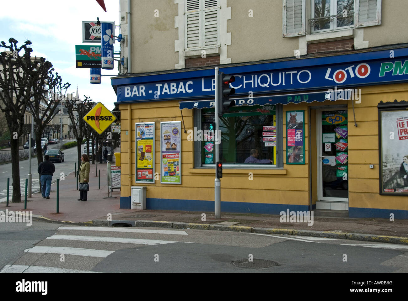 Stock photo of a French Bar Tabac The photo was taken in Limoges france Stock Photo