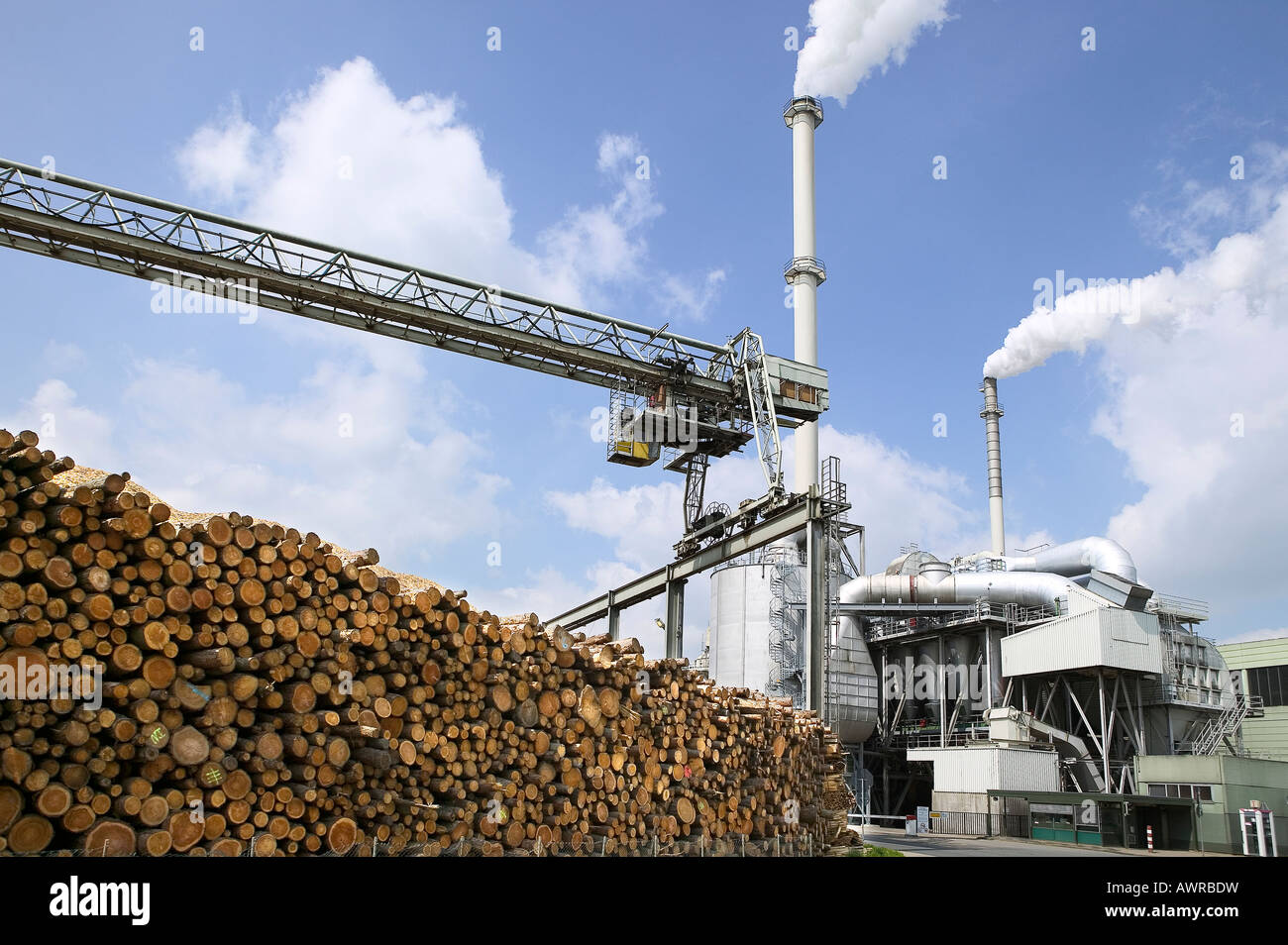 plant chimney power paper wood technology steam pipe industry woods