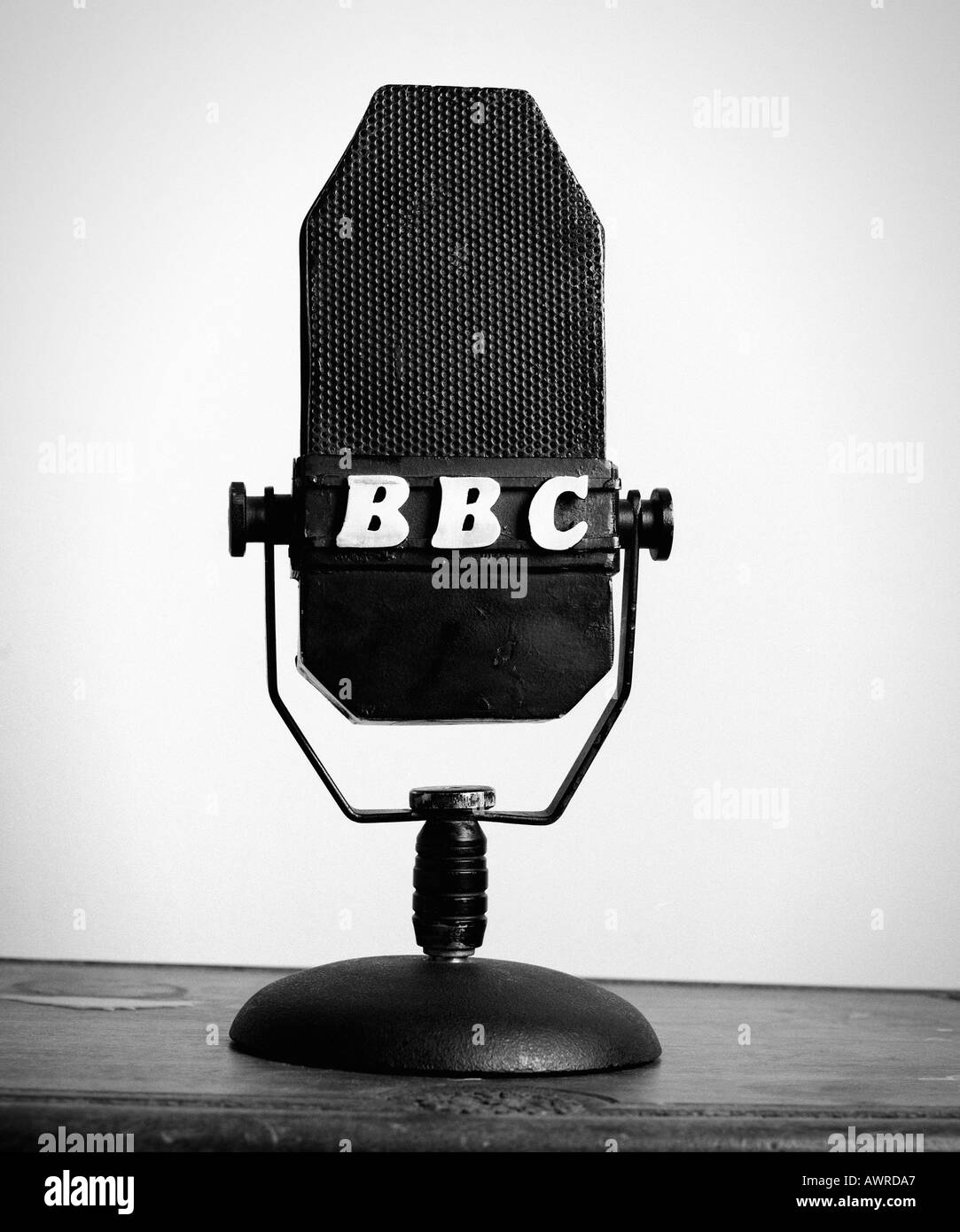 An old fashioned bbc radio microphone Stock Photo