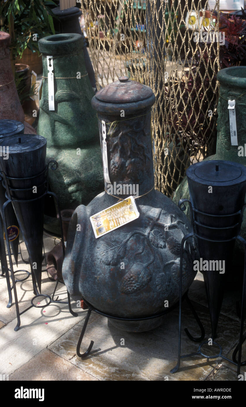 charcoal and wood burners for the garden or patio Stock Photo Alamy