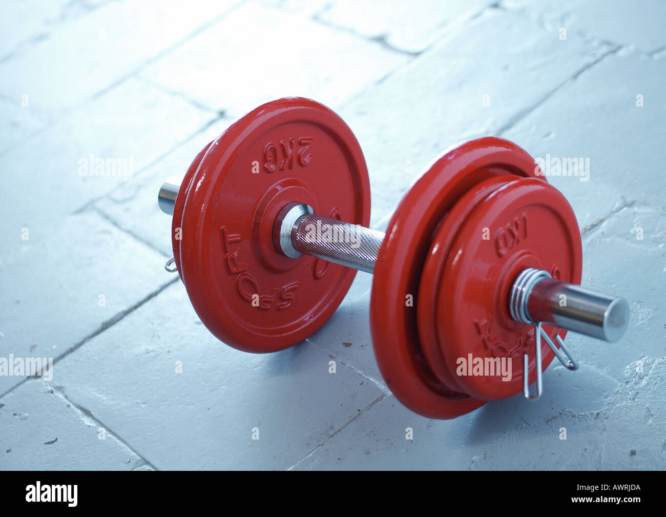 Dumbell, close-up Stock Photo