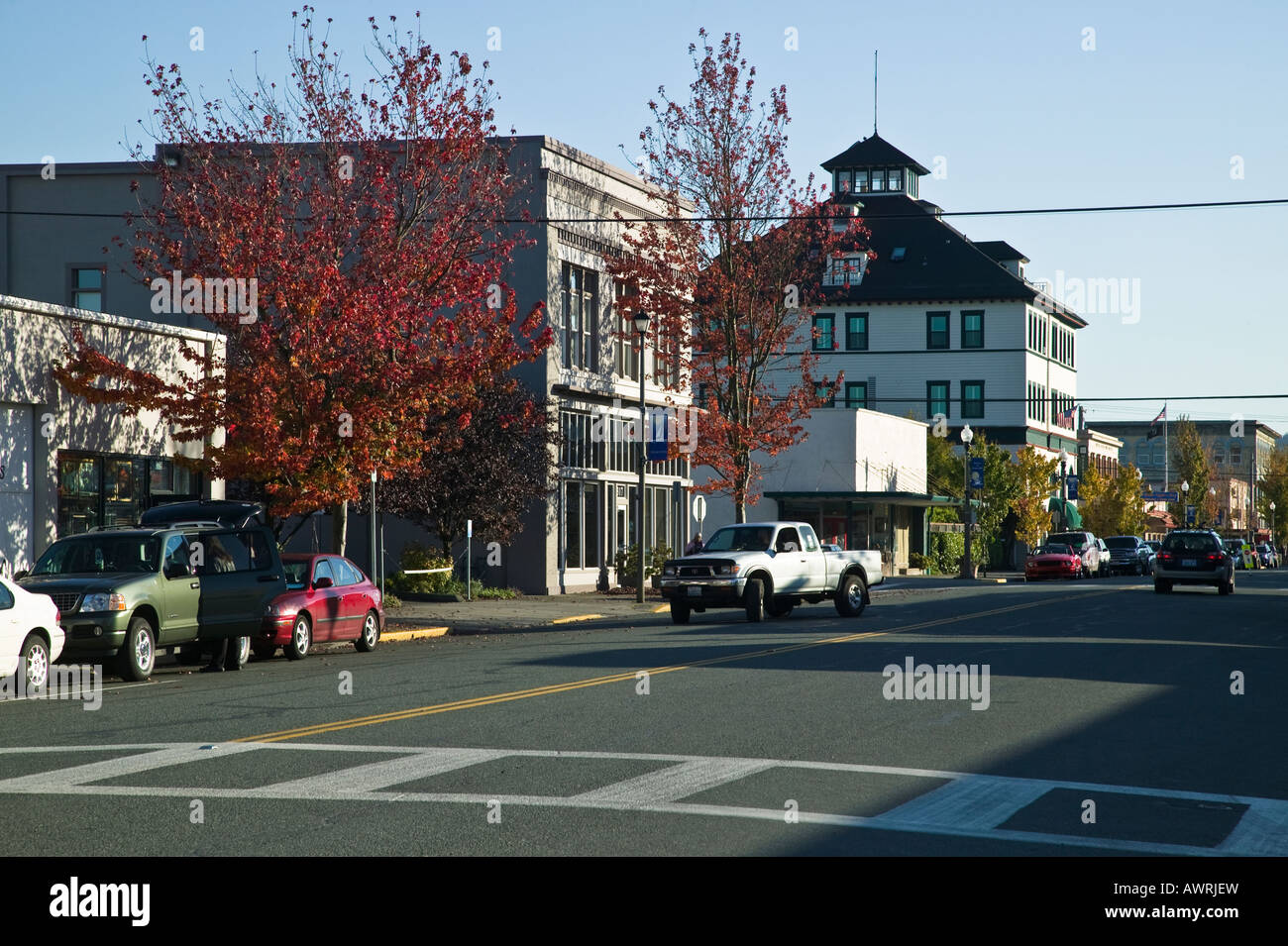 Downtown Anacortes, Washington, USA Stock Photo Alamy