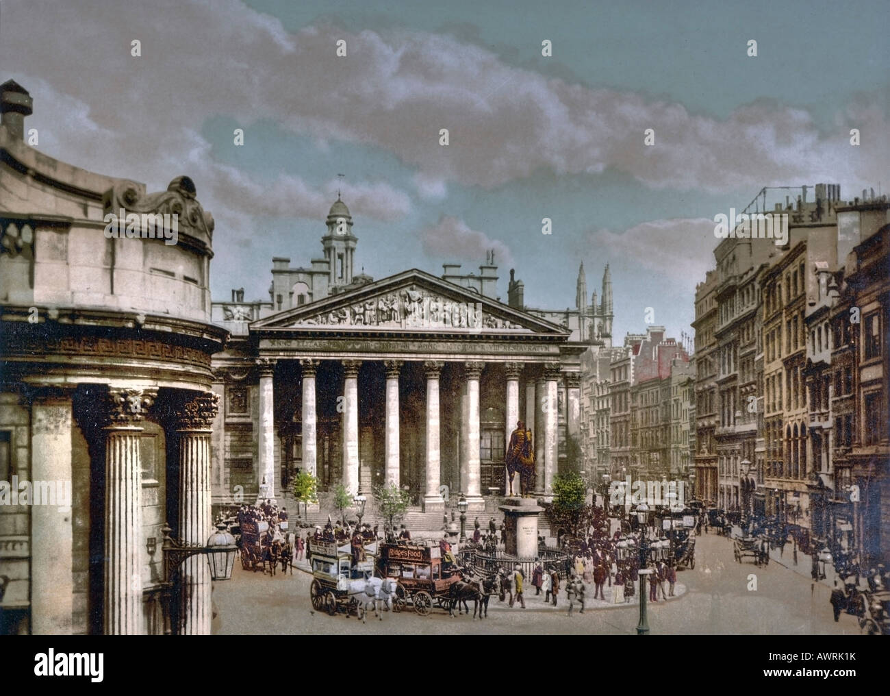 The Royal Exchange in the City of London Stock Photo