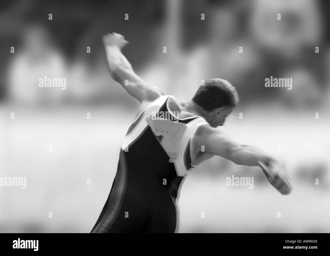 Discus man champion Black and White Stock Photos & Images Alamy