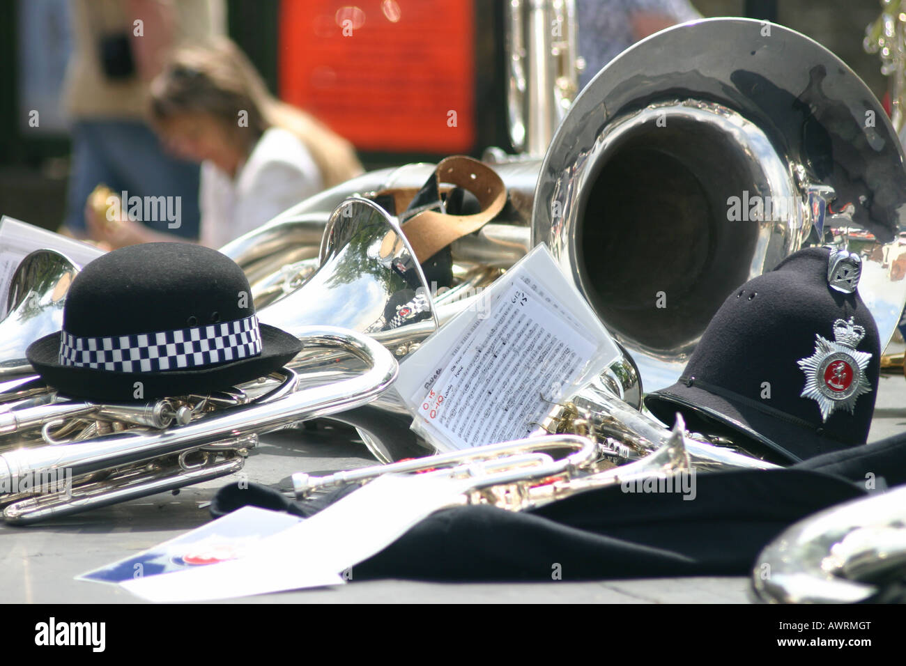 Victorian police helmet hi-res stock photography and images - Alamy