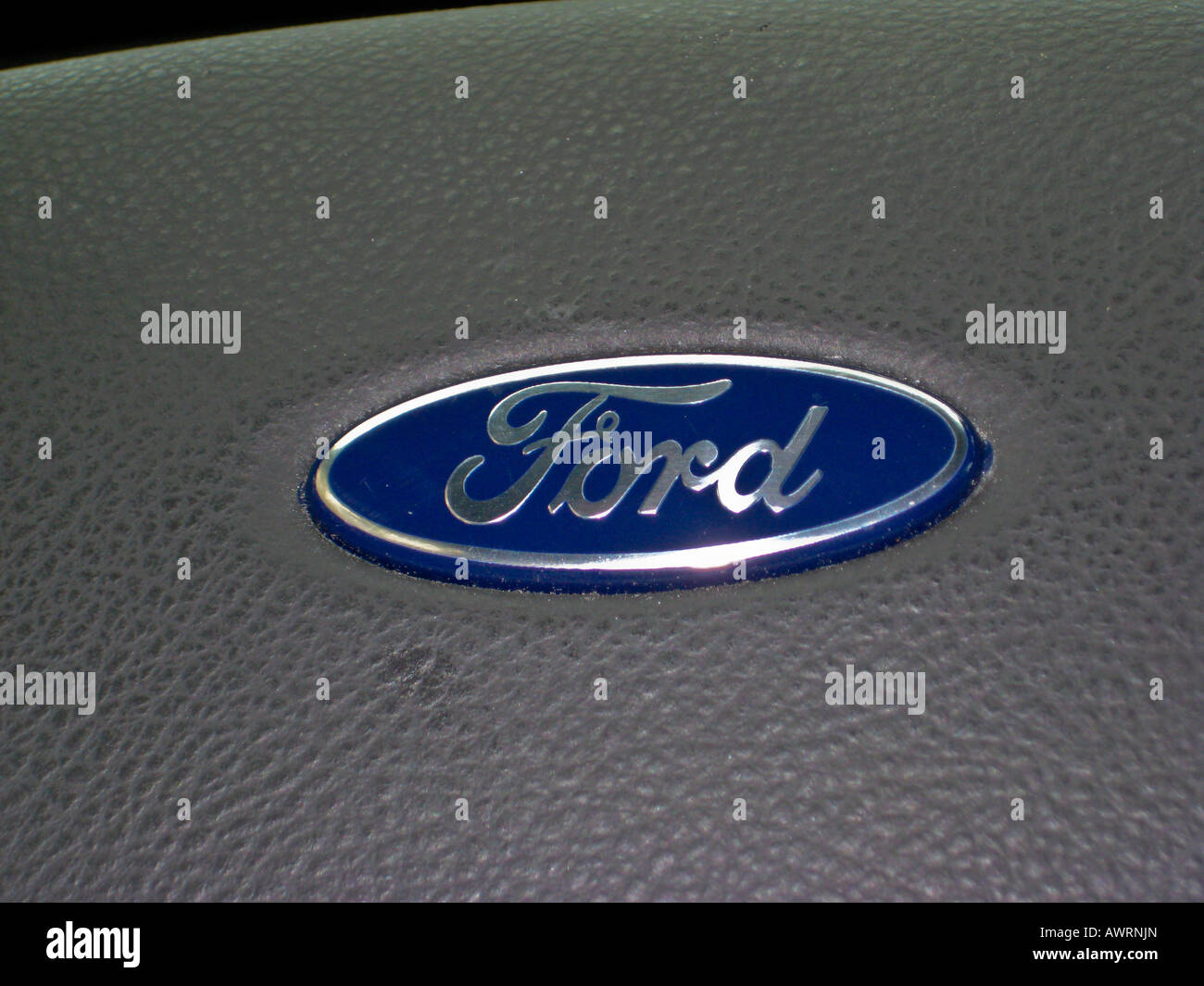 Blue Oval Ford Logo Stock Photo