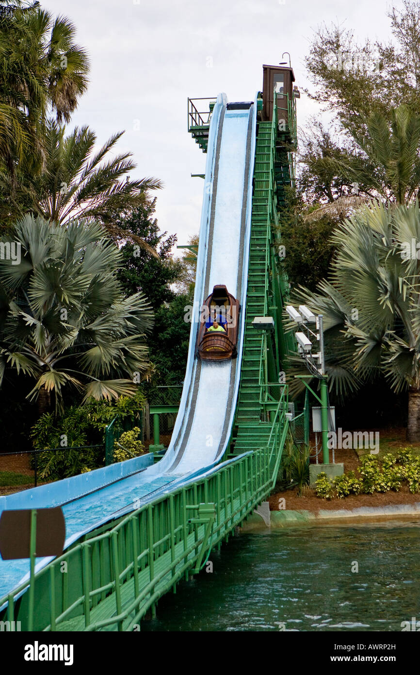 Busch gardens log flume ride hi-res stock photography and images