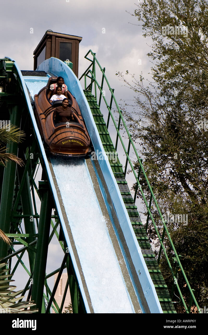 Busch gardens log flume ride hi-res stock photography and images