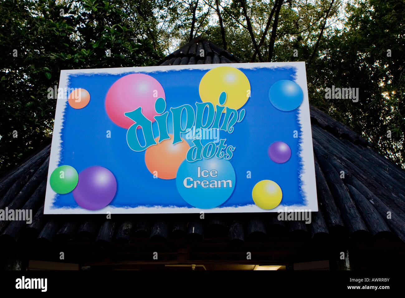 Dippin Dots Ice Cream Sign Stock Photo Alamy