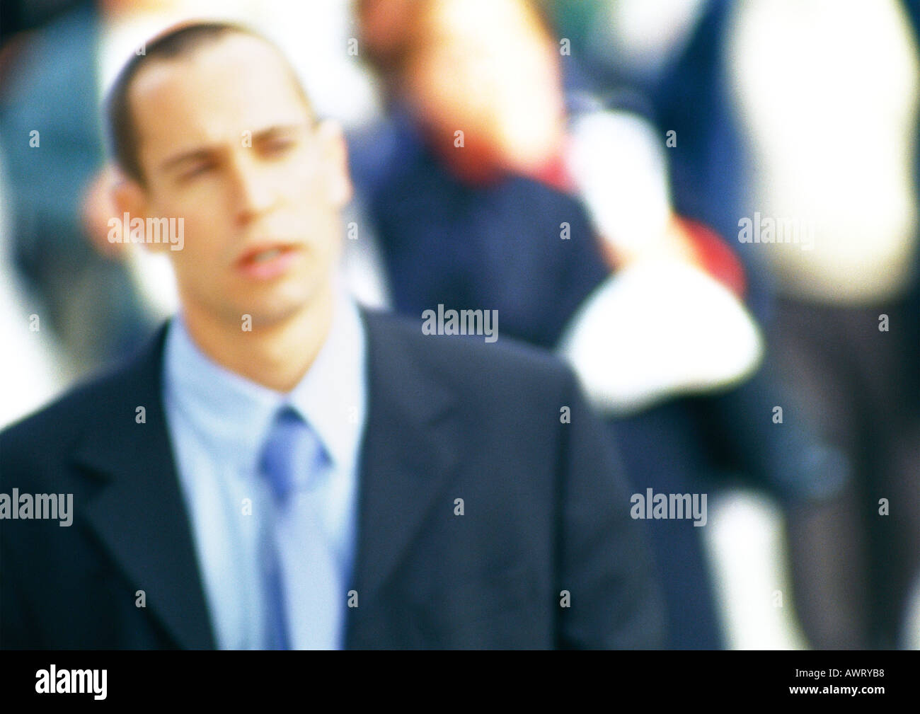 Crowd blur suits hi-res stock photography and images - Alamy