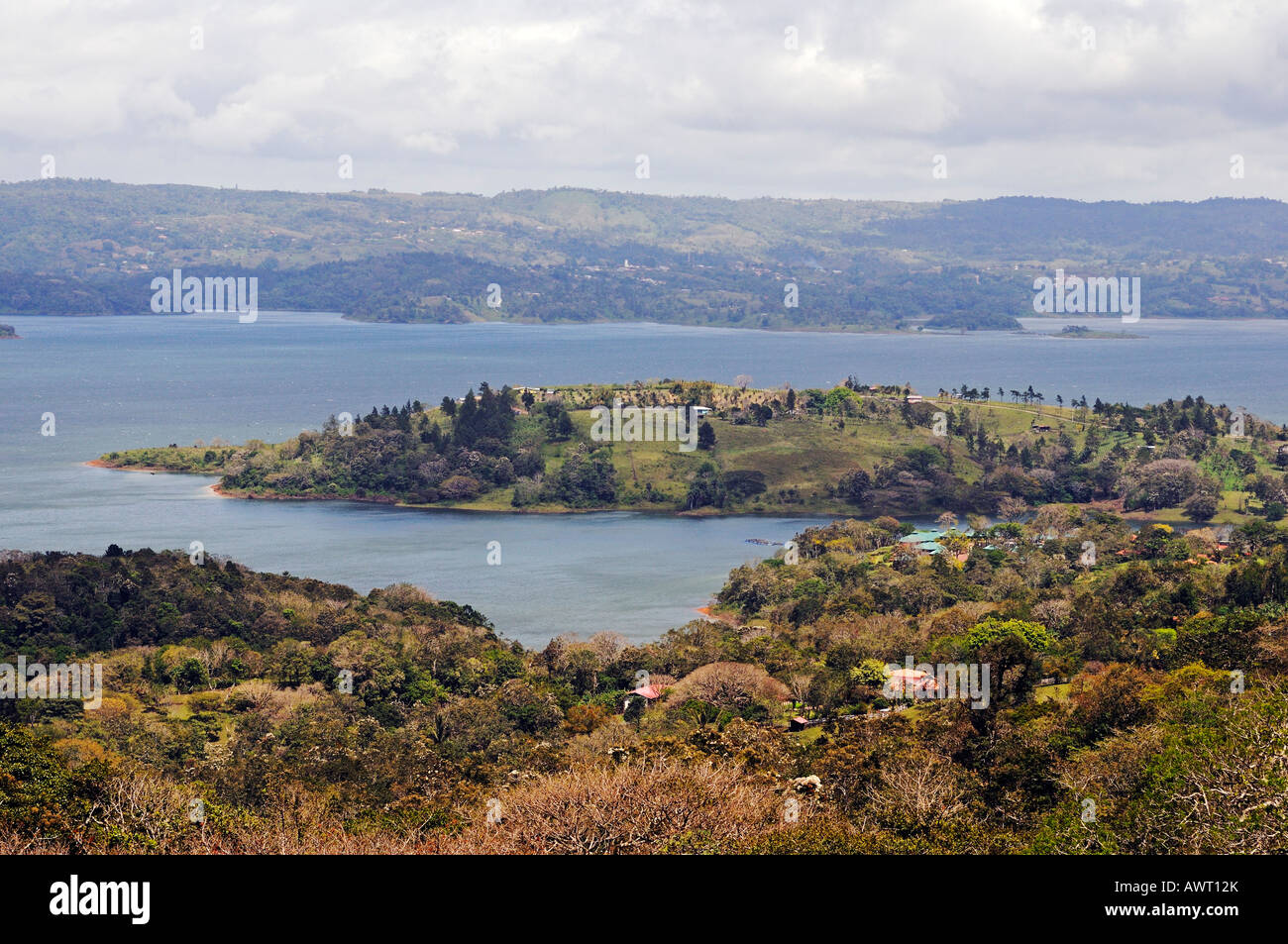 View to Lake Arenal, Costa Rica, Central America Stock Photo