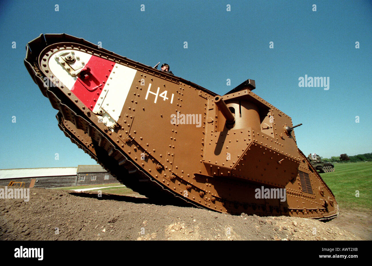 A rare surviving World War One tank 9199, originally H41 of 8th
