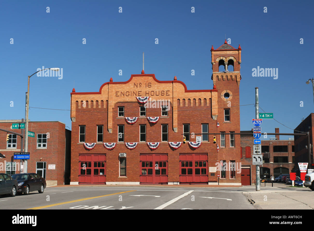 Number 16 Engine House Historic firehouse in Columbus Ohio Circa 1908