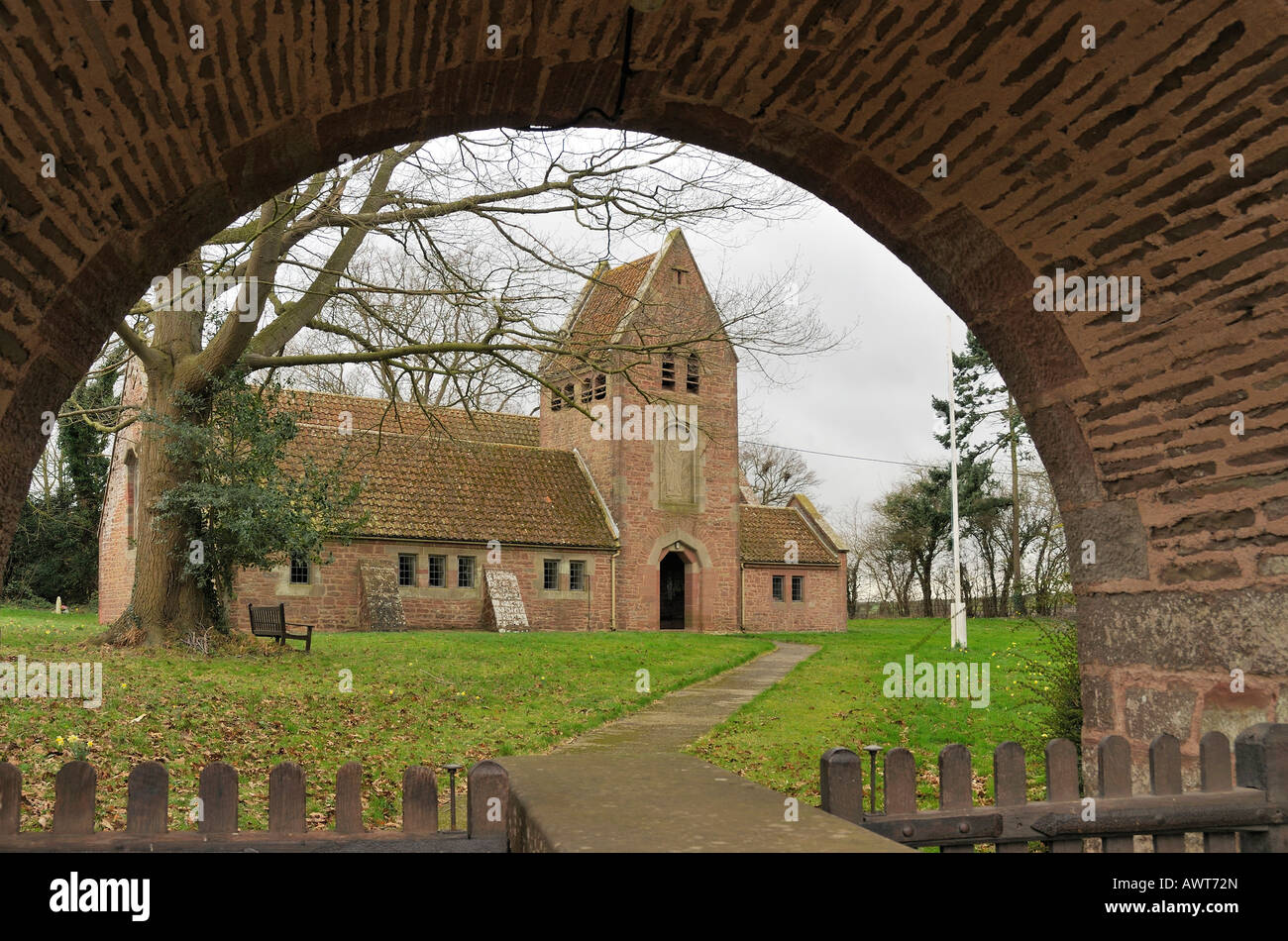 St Edwards New Church Build 1903 Kempley Newent Gloucestershire Stock