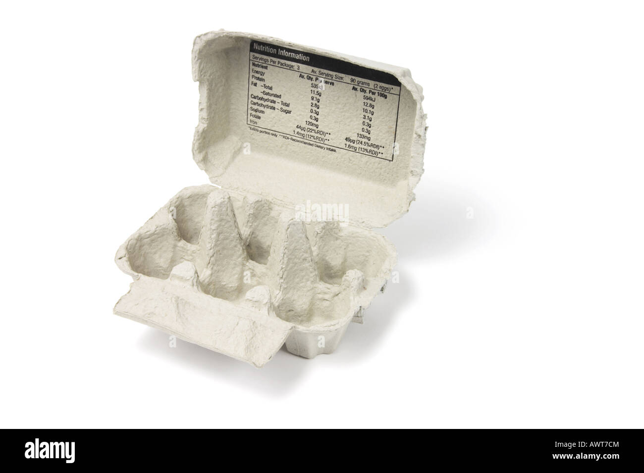Empty Egg Carton Stock Photo Alamy