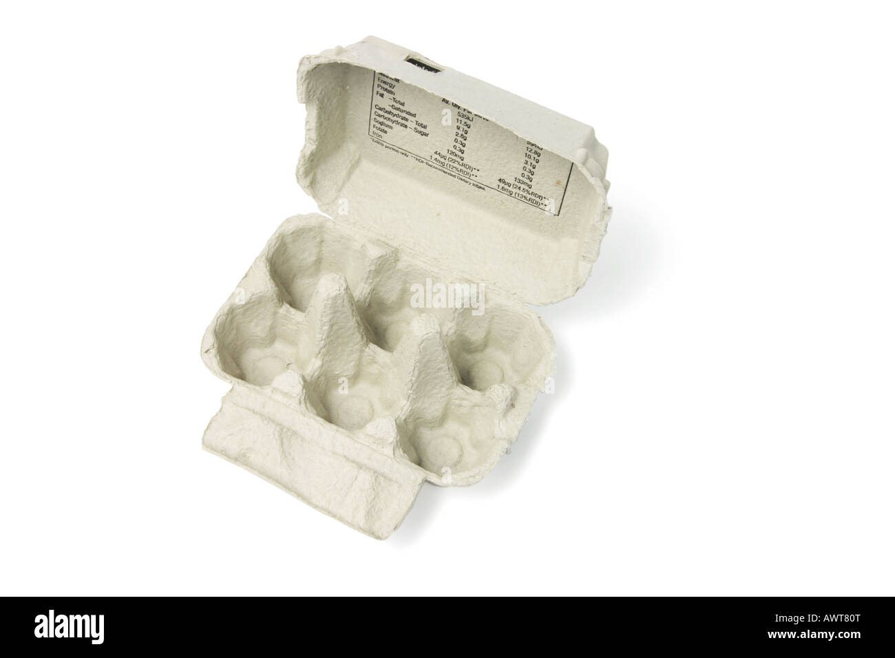Empty Egg Carton Stock Photo Alamy