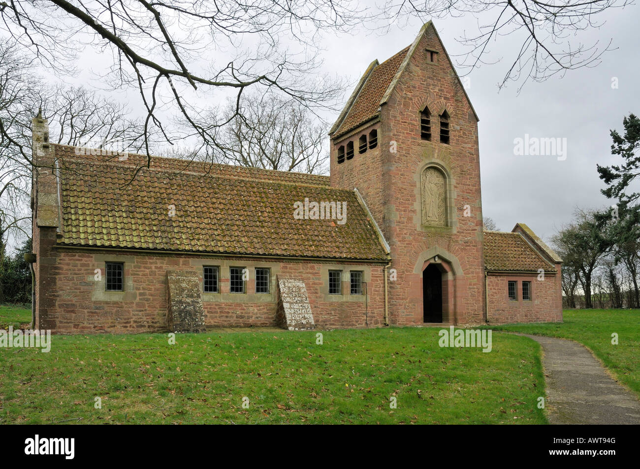 St Edwards New Church Build 1903 Kempley Newent Gloucestershire Stock