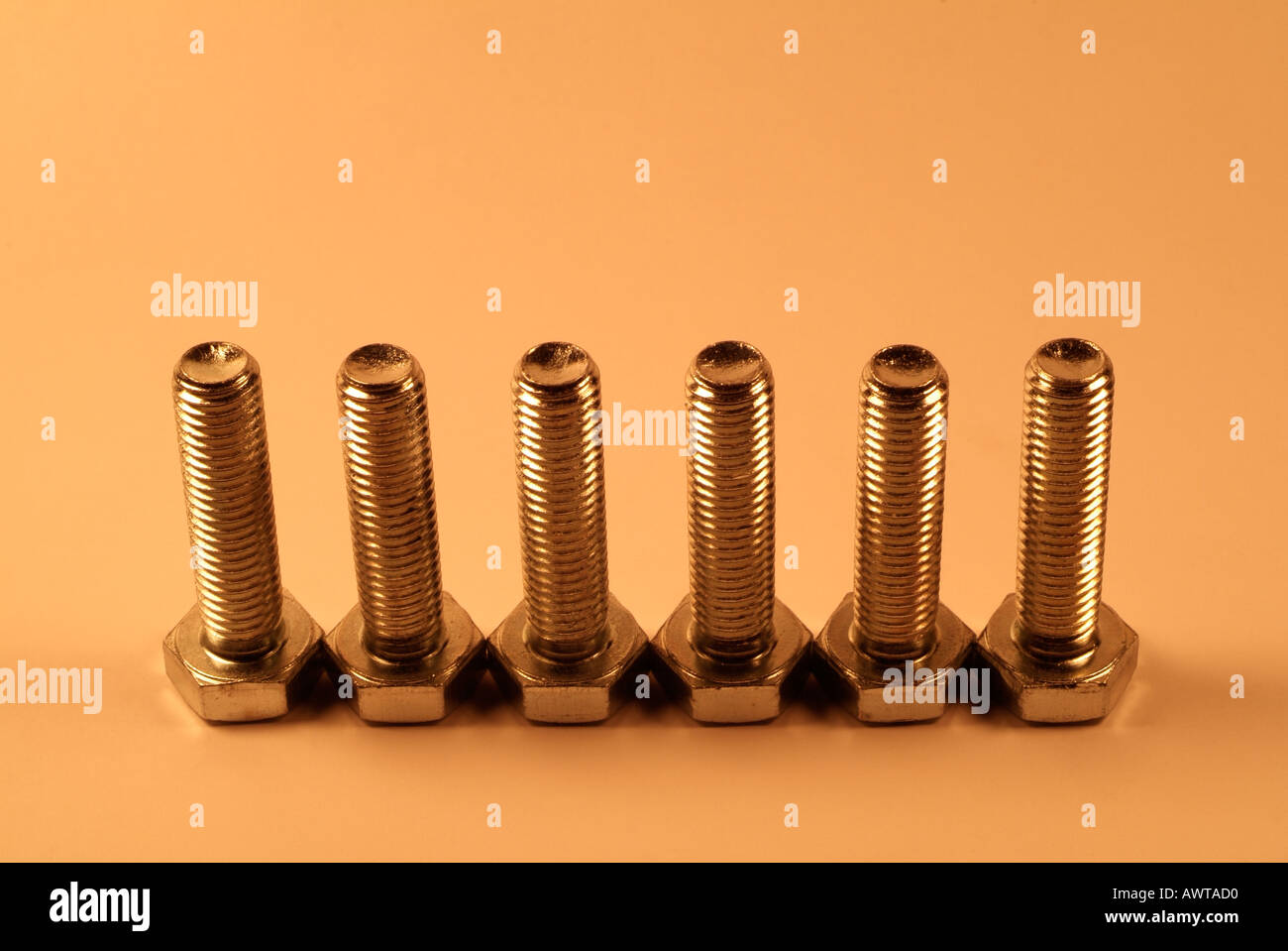 Bolts Standing on End Stock Photo Alamy