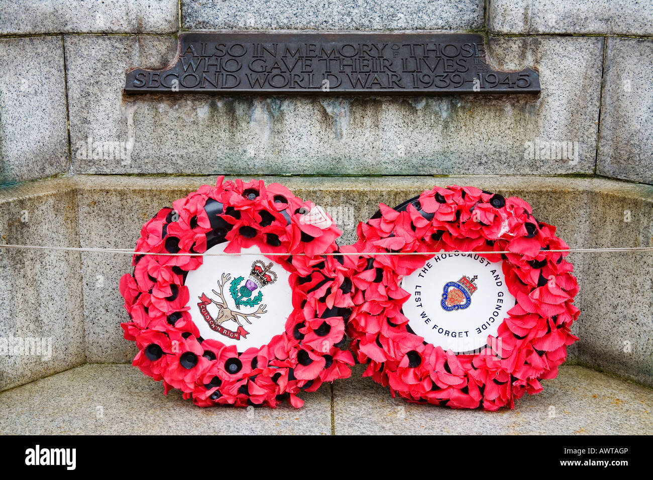 War Memorial in Lerwick Town Mainland Island Shetland Islands Scotland United Kingdom Stock Photo