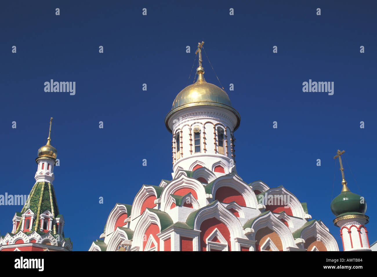 Moscow Russia Kazan Cathedral Red Square Stock Photo
