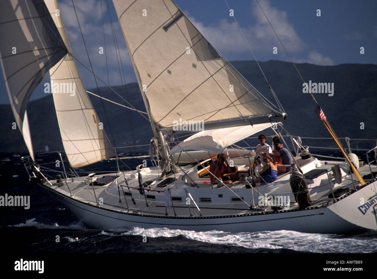 Sailing Caribbean British Virgin Islands Drake Stock Photo