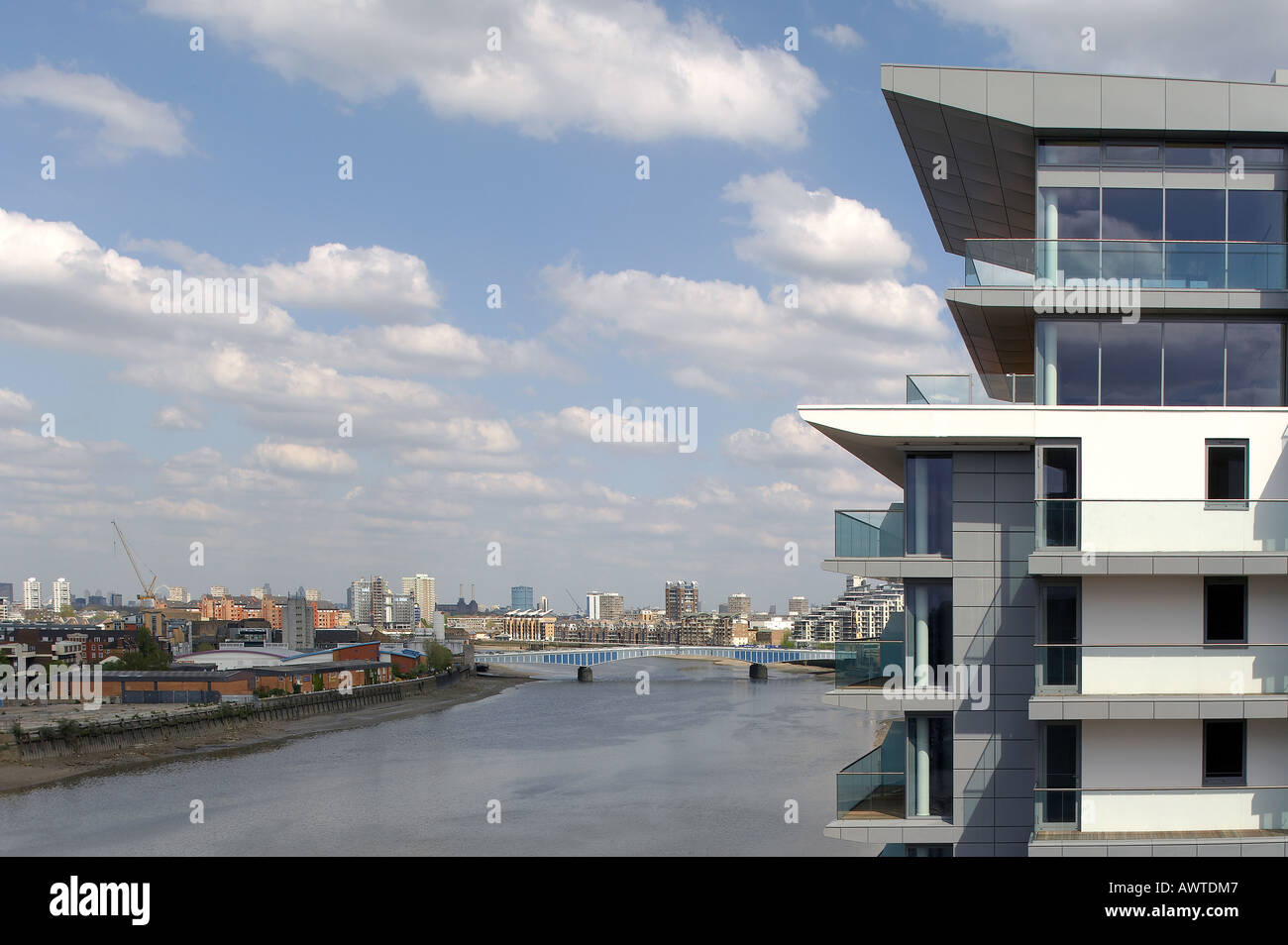 RIVERSIDE QUARTER, LONDON, UK Stock Photo