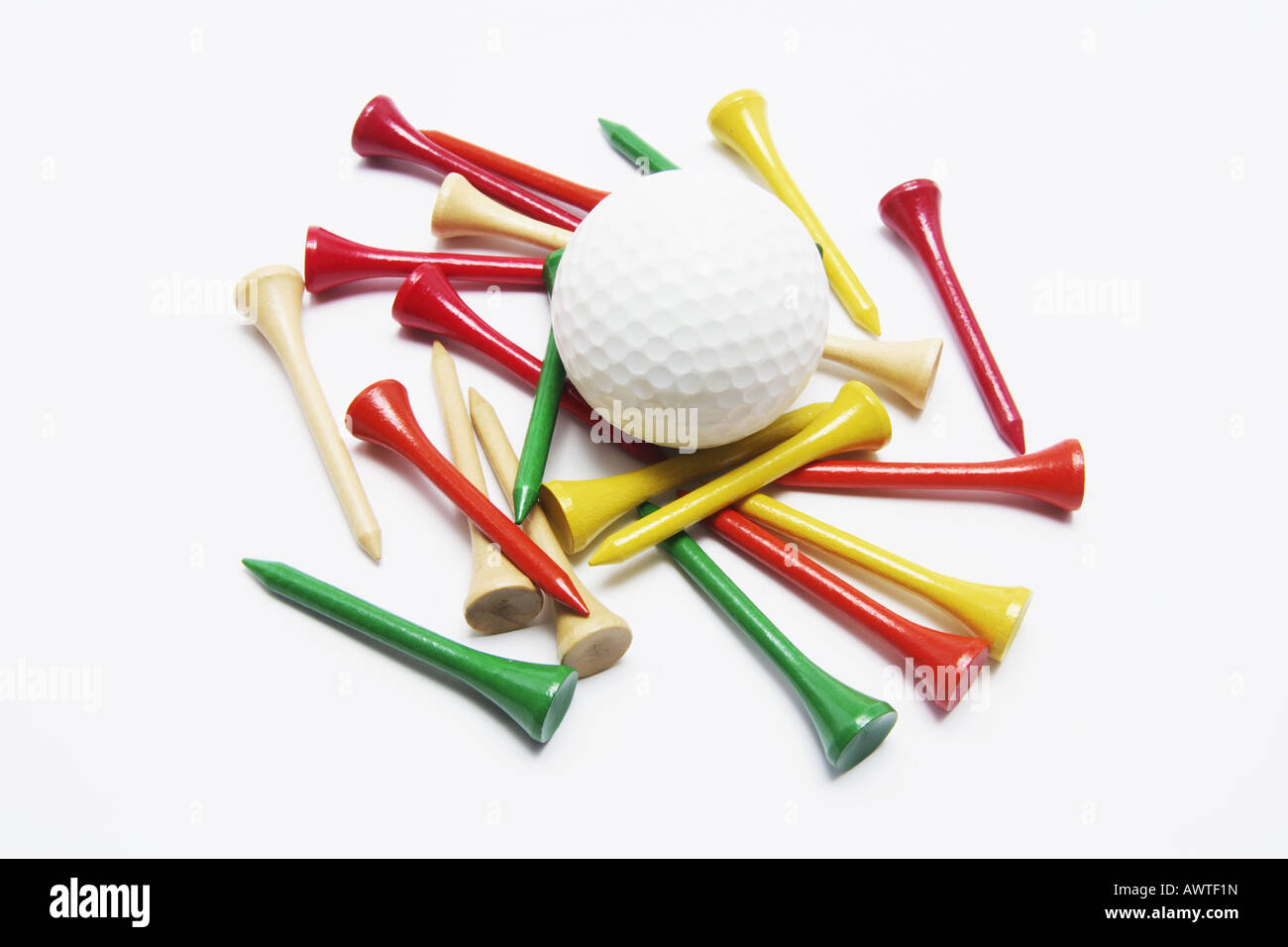 Golf Ball and Golf Tees Stock Photo Alamy
