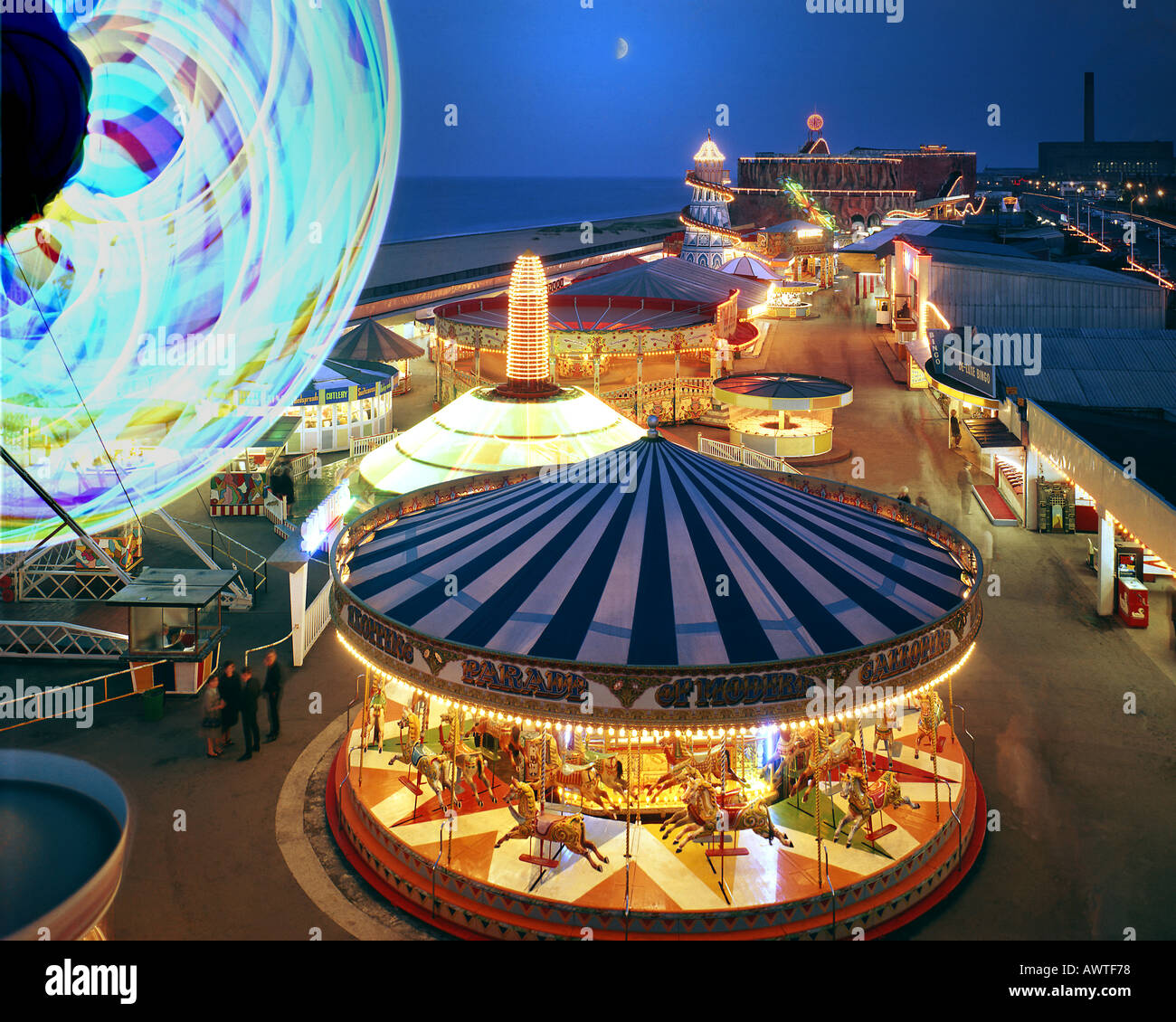 GB - NORFOLK: Funfair at Great Yarmouth Stock Photo