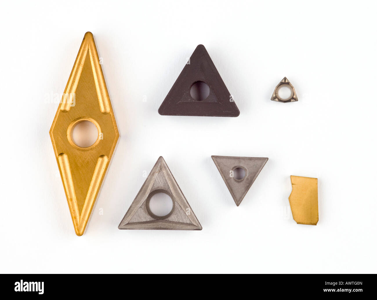 various tungsten carbide cutter insert bits for machine tools, gold