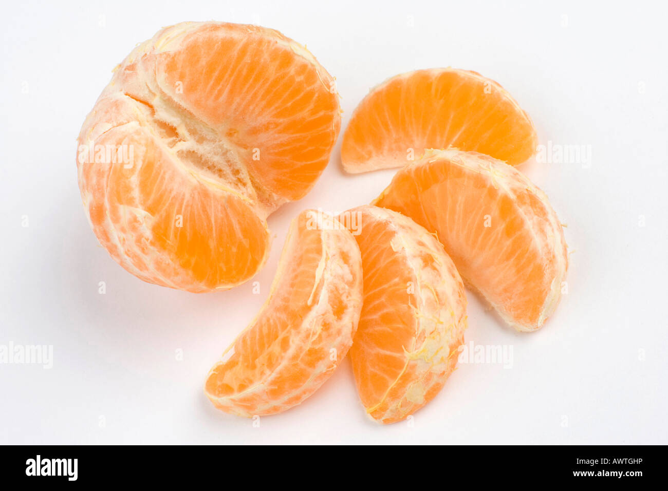 segments of Mandarin / Clementine orange fruit Stock Photo Alamy
